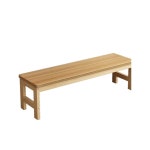 사우나 의자 목욕의자 웰빙 우드 온천 간이 긴 스툴 1. 라이트월넛베어스툴80x30x42 : DADADA.com