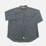 (Cr265)XL 리바이스 80s 흑청 워크 데님 긴팔 셔츠 : 바루사