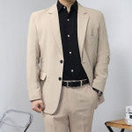 베이지색정장 개화기남자 남자예복 베이지셋업 : 산토그리얼