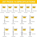 다양한 사양의 블라인드 리벳 금속 실내 장식에  257개 : 바른코드