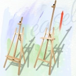 올지 높이조절 이젤 원목 느티나무 스탠드 포스터 전시용 캔버스 : 올지 공식스토어