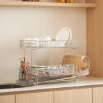 소벨 엠보형 연마제없는 올스텐 304 식기건조대 헤이븐 2단 베이직 정면형 가로형 : sobel