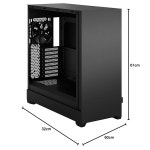 Fractal Design Pop XL 사일런트 블랙 - 솔리드 - 비튜멘 사이드 패널과 방음 폼 - 120mm 아스펙트 12 팬 4 개 - E-ATX 사일런트 풀 타워 PC... 