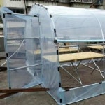 조립식비닐하우스 파이프 온실 2x2x2m 텃밭 베란다 다육이 자재 농업용 활대 창고 농자재 폭2m 길이2m 높이2m : 오도토