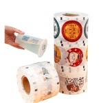 F9095-C 맞춤형 인쇄 로고 및 패턴 보바 컵 씰링 필름 플라스틱 종이 소재 실러 기계용 : 고운 상회