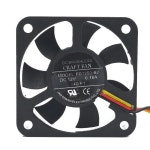 CRAFT 무소음 냉각 선풍기 컴퓨터 케이스 505015mm 5 CM/cm FD1250B2 DC12V 0.10A : 억조트레이드