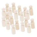 Baosity Wooden Diy Peg Dold 수제 공예 부품 재료 장식 35mm 20pcs : 나루커머스