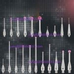 텅스텐 스틸 스타일러스 포인트 컨택트 H7805 H4161 범용 CNC 측정 프로브 M2 볼 Cmm 나사 및 1 0033 : 처루비직구