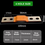 버스바 M6 트 스트랩 LIFEPO4 280AH 배터리 셀용 홀 중앙 피치 커넥터 클립 접점 M 두께 74MM : 바른플러스