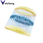 100개 1 금속 필름 저항기 1/4W 1R  22M 220R 1K 15K 22K 47K 2 4K7 OHM 저항 : 바른바이