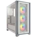 CORSAIR 강화 유리 미들 타워 ATX PC 케이스 화이트 CC-9011205-WW CS7978 white iCue 4000X RGB : 시구왕신