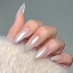 [리뉴얼] 화이트 퍼펙트 쉬폰 네일 파우더 진주알 펄 : 아우라글리터