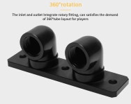 Barrow 360 회전 터미널 피팅, GPU 블록 어댑터용, 90 도 방향 변경, 라디에이터 추가, G1, 4 인치 : 글로리29