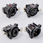 xlr잭 판넬 커넥터 오디오 패널 콤보 35MM XLR 마이크 섀시 마운트 비디오 시스템용 3Pin Male 10 PCS only : 2ems
