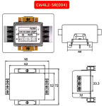 디머 간섭 20 30A 필터 CW4L2 10 AC 바이폴라 SR 장비 전원 레일 단상 청정기 타입 EMI CW4L2-3A-SR 004 : 2ems
