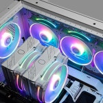 쿨러 마스터팬 MF140 헤일로2 140mm ARGB 2세대 PC 케이스 팬 화이트 MFL-B4DW-16NP2-R2 FN1896 : 시구왕신