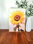 해바라기 그림 액자 돈들어오는그림 풍수지리 거실 현관 인테리어 : 위즈 WHIZZ