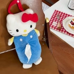 헬로키티 벽걸이 화장지 티슈케이스 물티슈 차량 휴대용 휴지 케이스 커버 : 별다방market