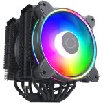 LGA1700 AM5 AM4 공랭식 CPU RR-D6WW-20PA-R1 FN1959용 쿨러 마스터 하이퍼 622 HALO WHITE 6피스 히트 파이프 듀얼 타워 Black... 
