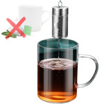 티고 컴팩트 스텐 차 티 거름망 인퓨저 잎 우리는 내리는 도구 316등급 : 와우-월드