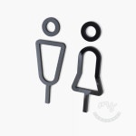 오마센 부착식 남여 표시판 화장실 남녀 사인판 남여 입체 글자 입구 표지판 : 오마이센스