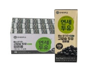 연세두유 - 뼈를 생각한 고칼슘 저당 두유 호두&아몬드/검은콩 190ml, 24팩 : 다함께차차몰