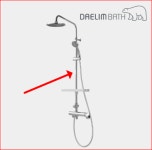 대림바스 DL-B6211 직관파이프 670053SA 파이프길이 800mm 직경 22mm : 대림수전