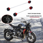 추락 보호 프론트 리어 포크 액슬 슬라이더 트라이던트 660 또는 트라이엄프 스포츠 보빈 Front Black : 귤먹어라