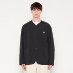 [관세포함] 단톤 DANTON MENS ORGANIC COTTON WASHER COLLARLESS JACKET (DT-A0667MUG) : 덩크재팬