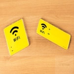 와이파이 안내판 WiFi 표지 매장 식당 와이파이 비번 : 더 제이비엘