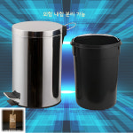바이트랜드 페달 원형 휴지통 3L, 5L, 8L,12L, 20L 5종 일반형 12L기준가 : 바이트랜드