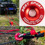 액세서 풀리, 오프로드용 링 블록 견인 스내치 복구 합성 합금, 4x4 알루미늄 로프 윈치 : 이제이원 네트워크