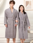 코튼 타올 테리 로브 기모노 목욕 엑스트라 흡수성 아 모닝 여자 1 순면타월 미디엄그레이[여] M[키 150cm - 체중 100근 이내] : 두하스토어