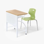 1인용 화이트메카 학교 학원책상 S0712 : 하이솔로몬교구