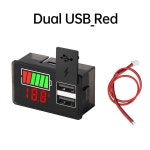 830V 자동차 배터리 충전 레벨 표시기 USB C 타입  용량 계량기 테스터 디스플레이 LED 전압계 12V 24V : 바른바이