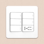 디아트 화이트 6구 3로 스위치 단로5구+3로1구+나사 피스 점프선 포함 삼로 교체 전등 : J 전기조명