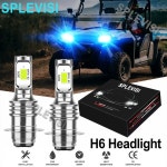 LED 오토바이 헤드라이트 전구 Hisun Motors Corp HS 500 2016 2017 2018 8000K 아이스 블루 35W 2 개 : 디로스코어