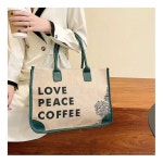 스타벅스 50주년 빈티지 캔버스백 대용량 숄더백 에코백 지퍼 스타일 : 주식회사 보지장안샵