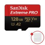샌디스크 마이크로 SD카드 익스트림 프로 블랙박스 카메라 메모리 +케이스 128GB : EVERLABS