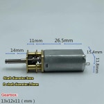 전자 문짝   로봇 엔진용 풀 메탈 기어 기어 모터  3V 5V 74V 140 미니 13GA050 : 바른플러스