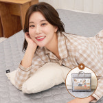 정원의료기 탄소매트 캠핑 전기요 프리볼트 전기장판 110v 온열매트 미니싱글 라이트그레이 : 정원의료기 공식스토어