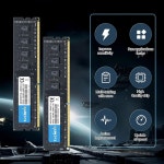 TECMIYO 데스크탑 1600 1333 메모리용 RAM DDR3 DDR3L, 8GB, 4GB DIMM, 1 35V, 5V, PC3 - Black : 글로리28