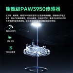 MCHOSE A7 프로 울트라 마우스 게이밍, 8k 모드 무선 블루투스 PAW3395, 경량 데스크탑 노트북 태블릿 사무실 저지연 : 반월마켓13