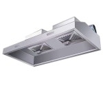 상업용 레인지 후드 환풍기 식당 주방 연기 흡입기 주방후드 80x60x45 단일팬 680W 16cm : 감추어진 보화