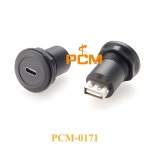 플러시 마운트 USB 20 A 31 C 타입 잭 변환기 하팅 하 포트 라운드 패널 커넥터와 호환 가능 : 링크코드