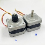 CNC 로봇용  정밀 스테핑 모터 42MM NEMA 17 스텝퍼 18 도 2 상 4선 듀얼 볼 링 37 옴 1개 : 세컨드쇼핑