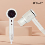 BLDC 에어 블로우 헤어 드라이기 순환모드 음이온 거치대포함 호텔용 여행용 : ANNLUCY
