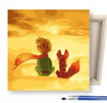 DIY 페인팅 어린왕자와 사막여우 25x25 : HeeUm