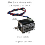 1.8 도 2 상 20MM NEMA8 스테퍼 , 20BYG28 0.2A 14MN.M, : 월드정보13
