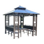 조립식 원두막 테라스 정자 야외 바베큐장 옥상 펜션 방갈로 오두막 야외정자 그늘막 쉼터 파고라 팔각정 : 보니타려니